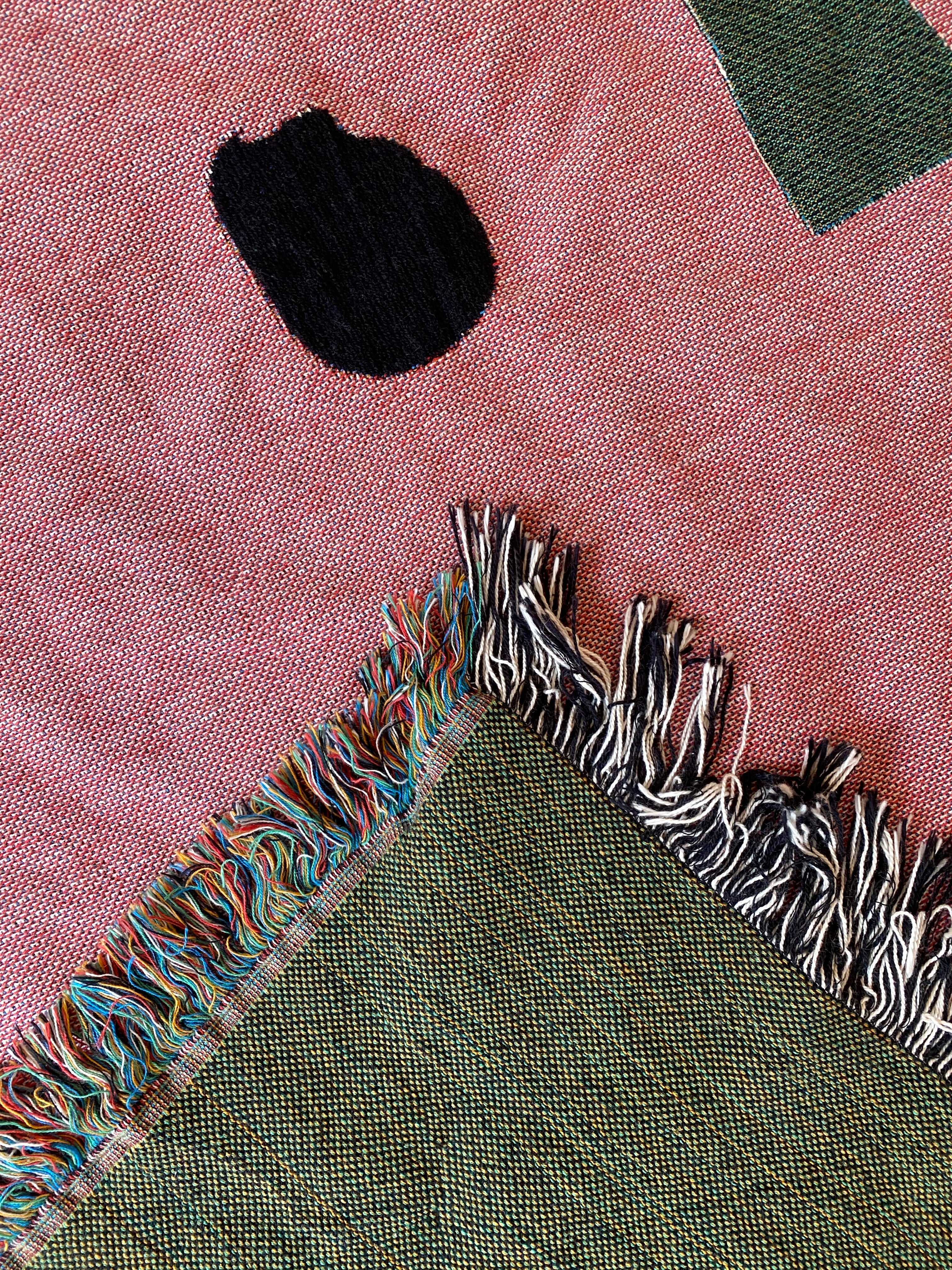 Abstract Form Woven Throw Blanket – Clr Shop