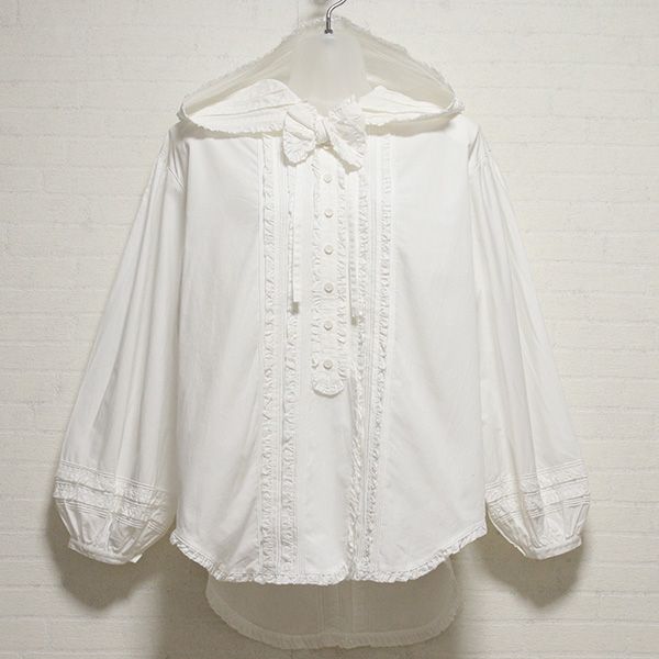 白フード付きブラウス - ピンクハウス通販｜リサイクルブティックClub