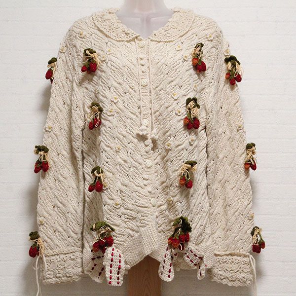 生成苺モチーフカーディガン - ピンクハウス通販｜リサイクル