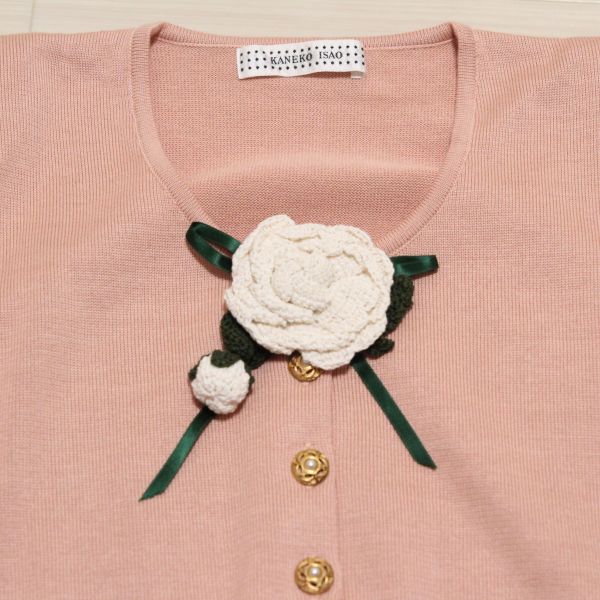 ピンクカメリアモチーフニットカーディガン - ピンクハウス通販