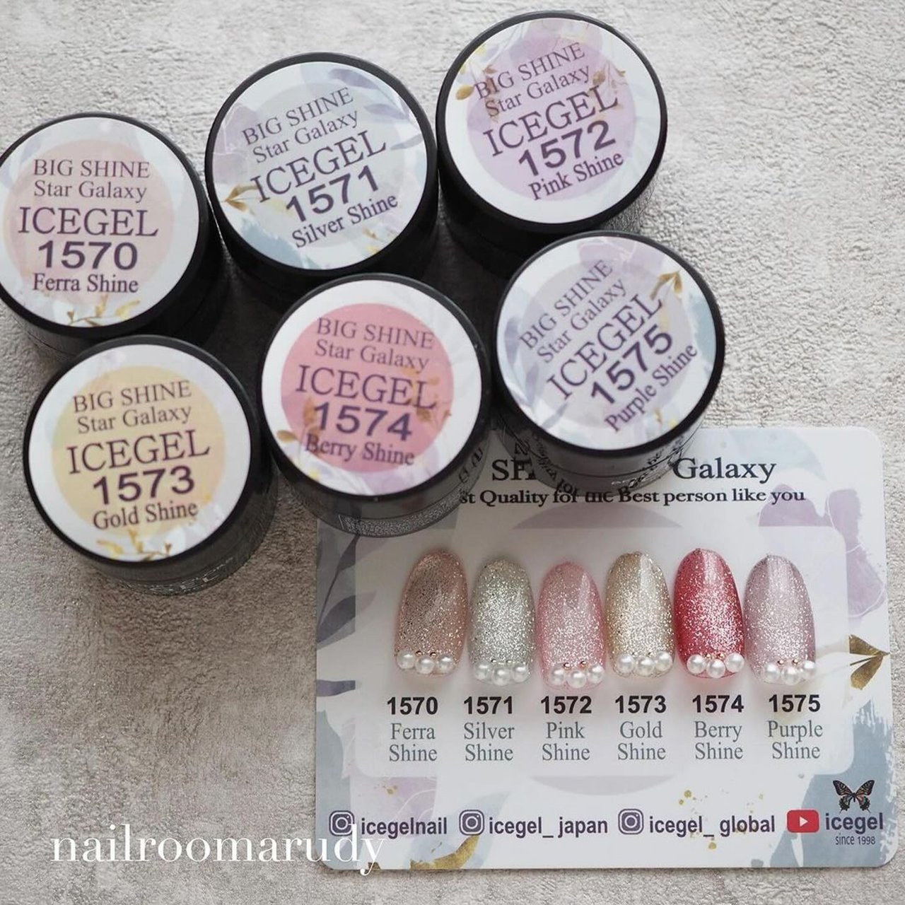 ICEGEL ABLACK ビッグシャイン スターギャラクシージェル 6色セット