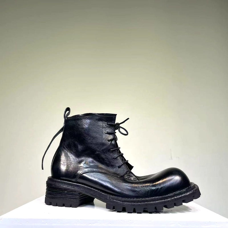 Distressed Zip Work Boots – Crush on Retro