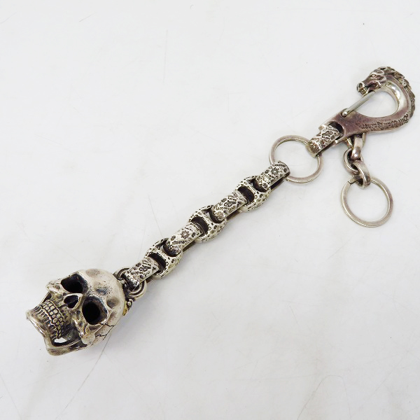 1点物/カスタム】BWL/ビルウォールレザー グットラックスカルヘッドw