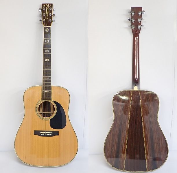 林楽器MOUNTAIN.W-500D1975年式 トップ単板、ハードケース付き 林楽器