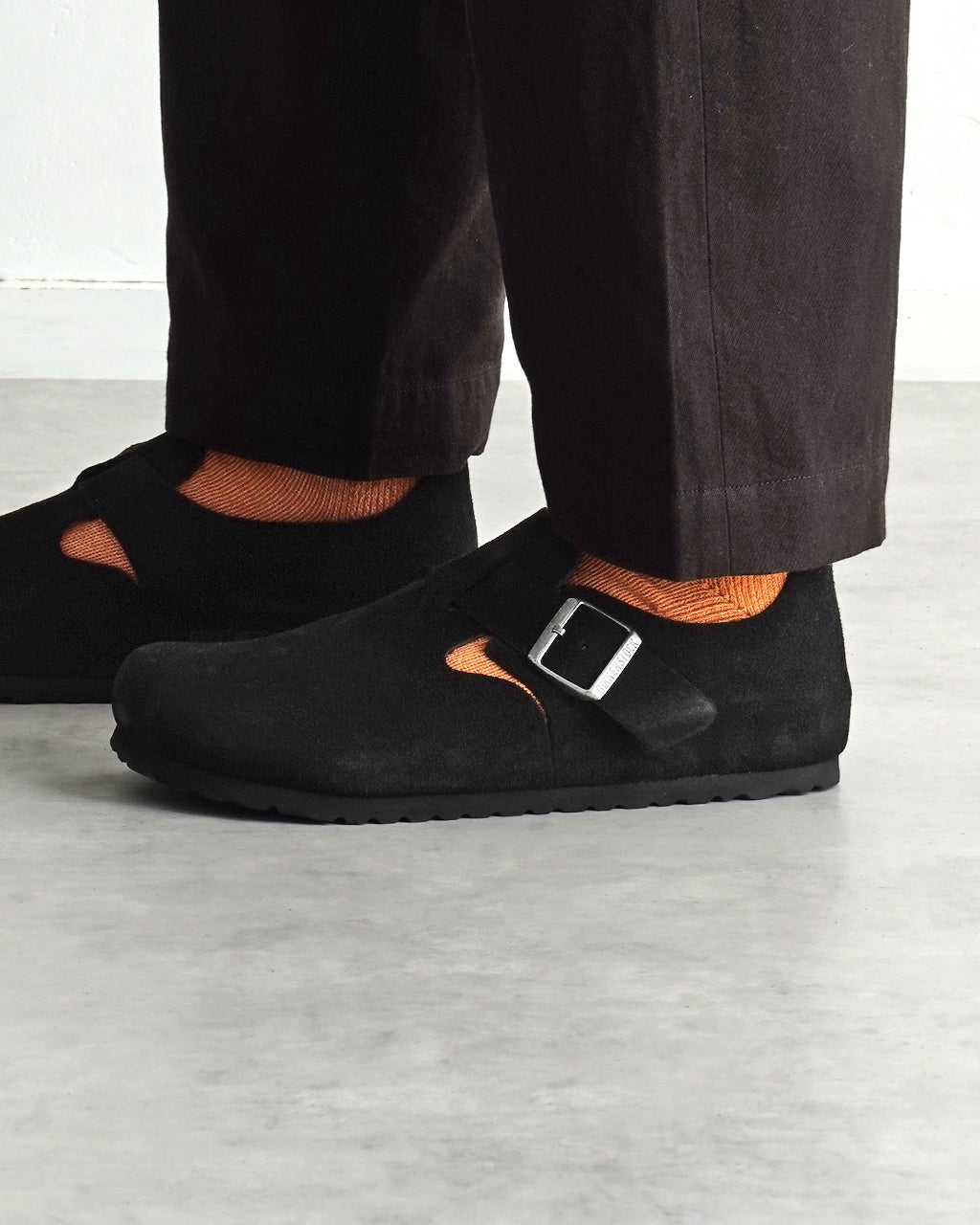 BIRKENSTOCK ロンドン London クロッグ ベロアレザー スエードレザー