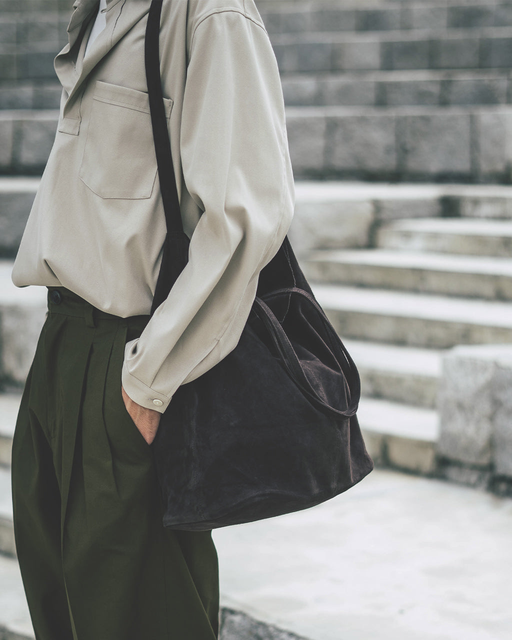 Morphee モルフェ 3WAY MEDIUM TOTE（M size) SUEDE CAMEL MS-SCML-103