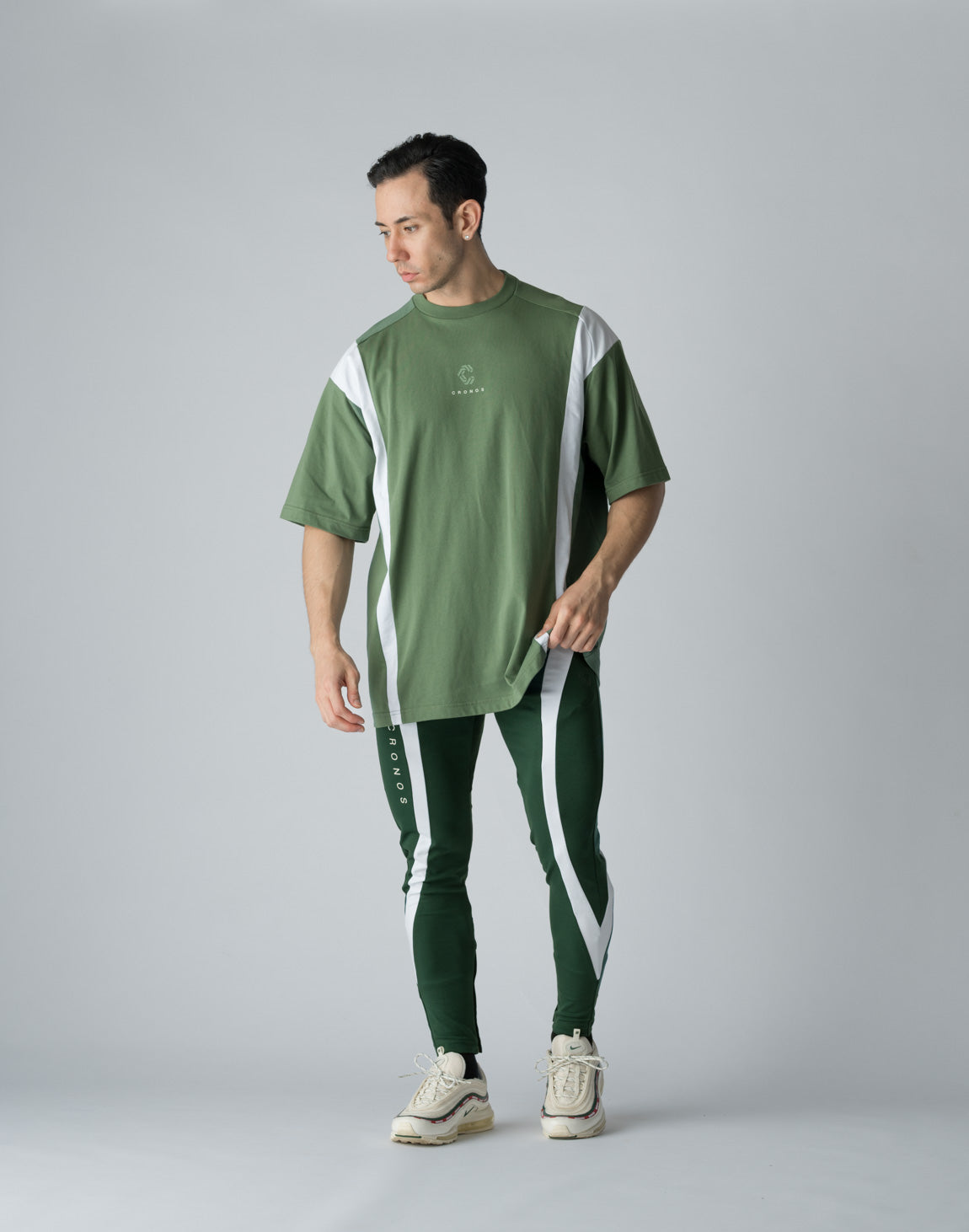 CRONOS BOTHSIDE SWITCHING LONGPANTS【GREEN】