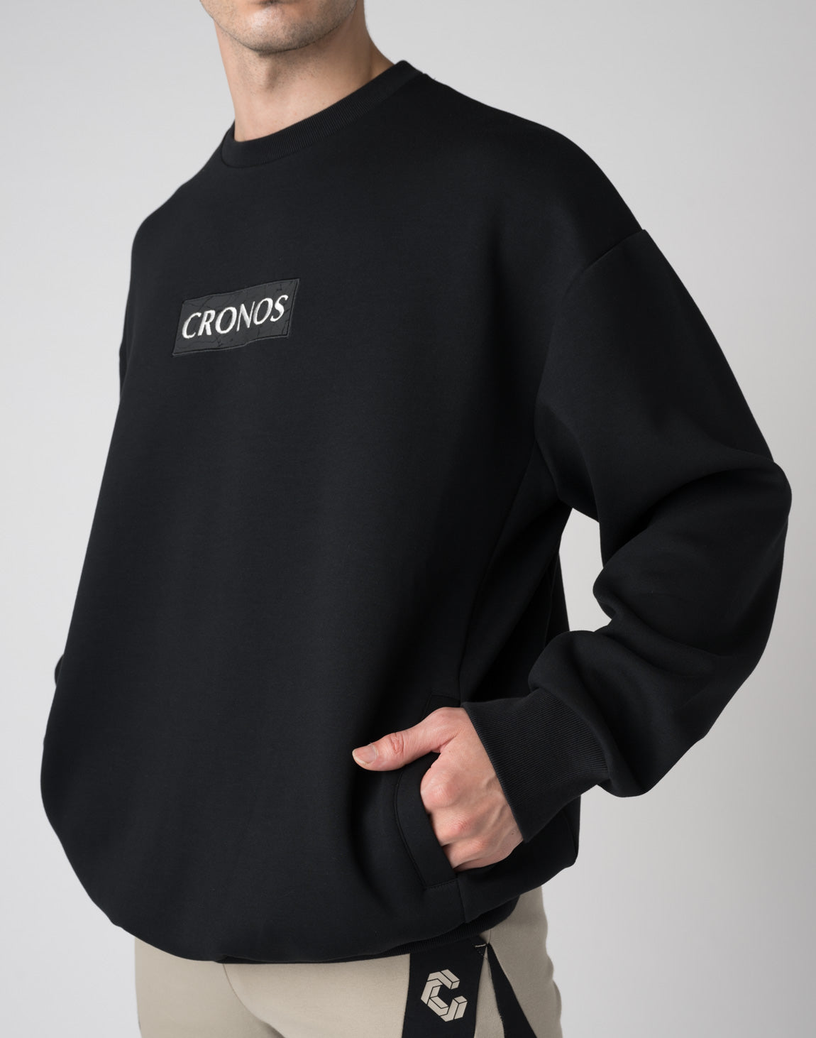 CRONOS BOXLOGO SWEAT【TAUPE】