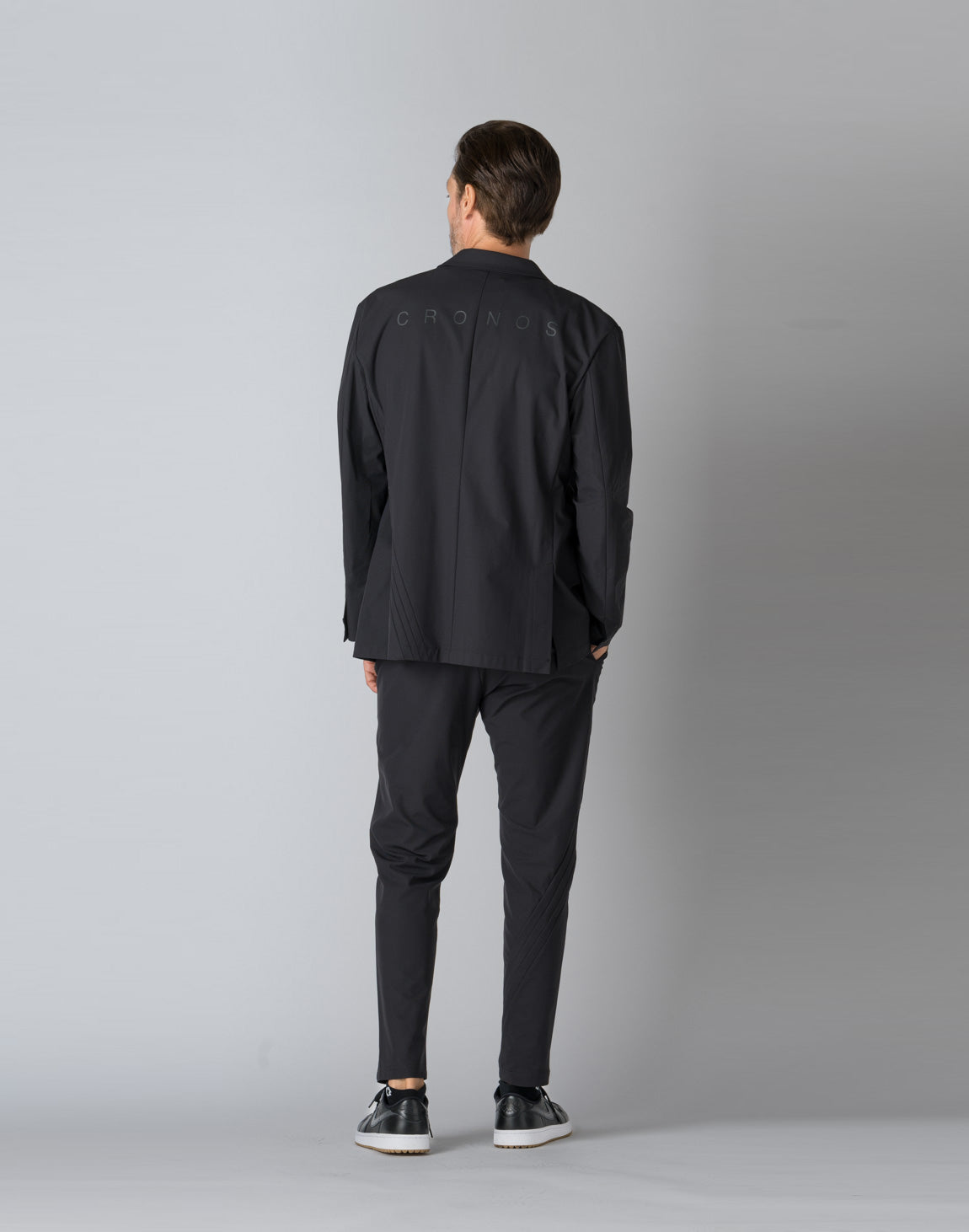 CRONOS BLACK STRIPED JACKET【BLACK×BLACK】