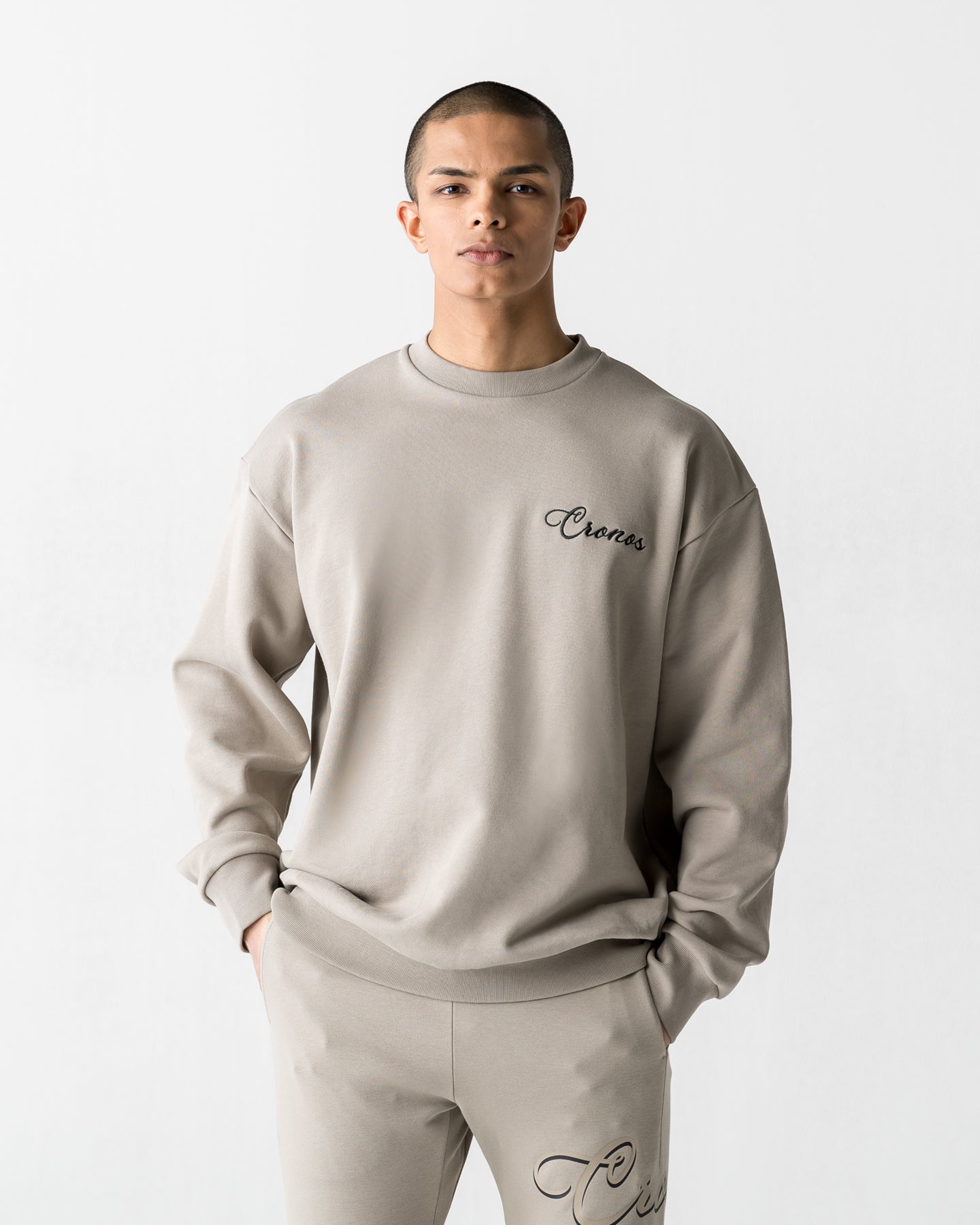 CRONOS SCRIPT SWEAT【GREIGE】