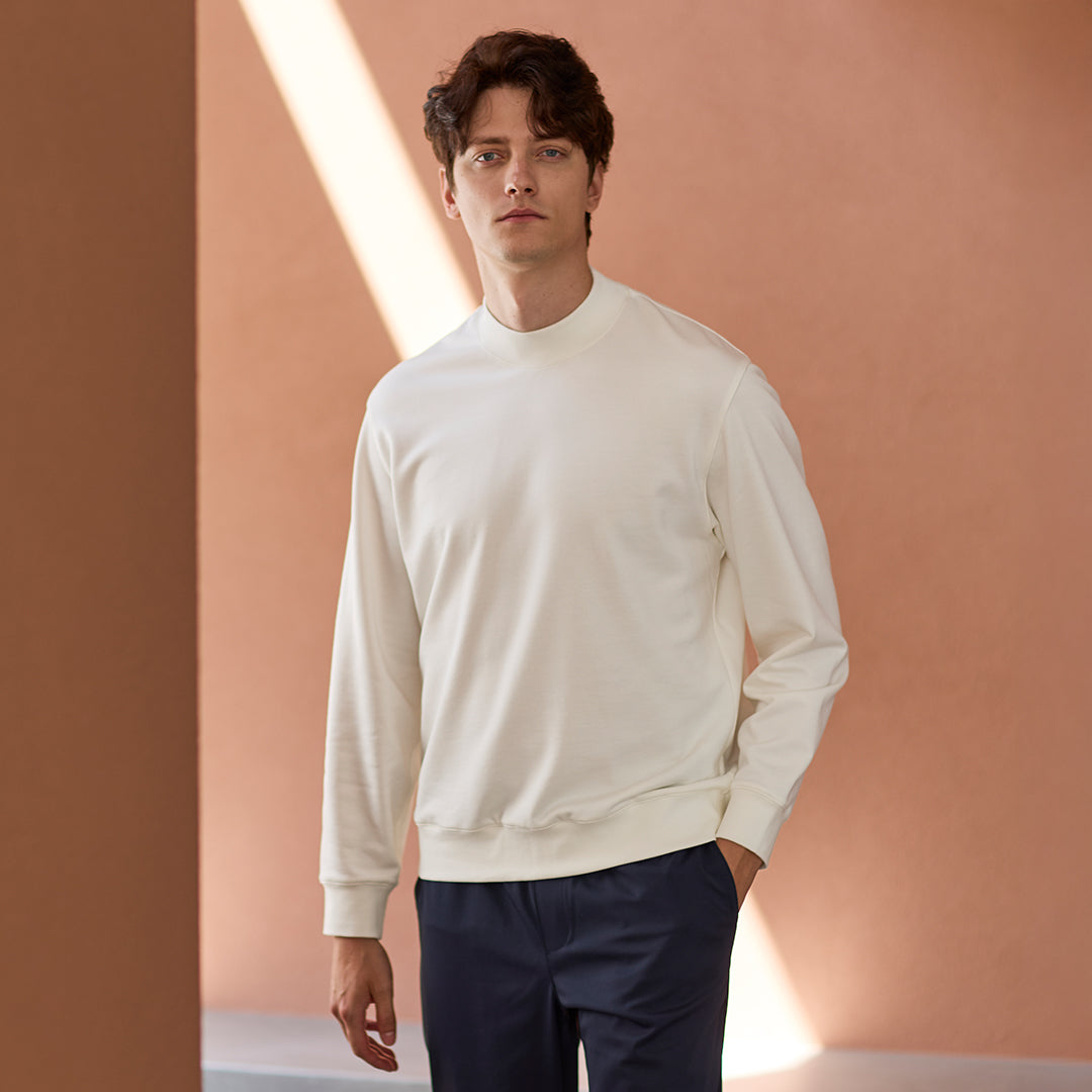 裏毛シリーズ新作 モックネックスウェットシャツ｜+CLOTHET ONLINE