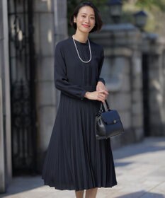 ノルディス2wayジョーゼット プリーツ ワンピース / J.PRESS LADIES