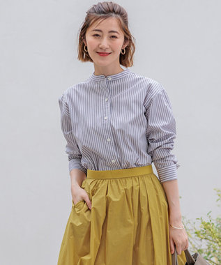 洗える】CANCLINI バンドカラー シャツ / 23区 | ファッション通販
