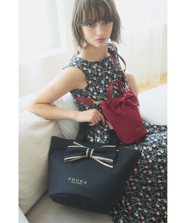 泉里香さん着用】RIBBON KNOT NYLON MULTI BAG ナイロンマルチバッグ