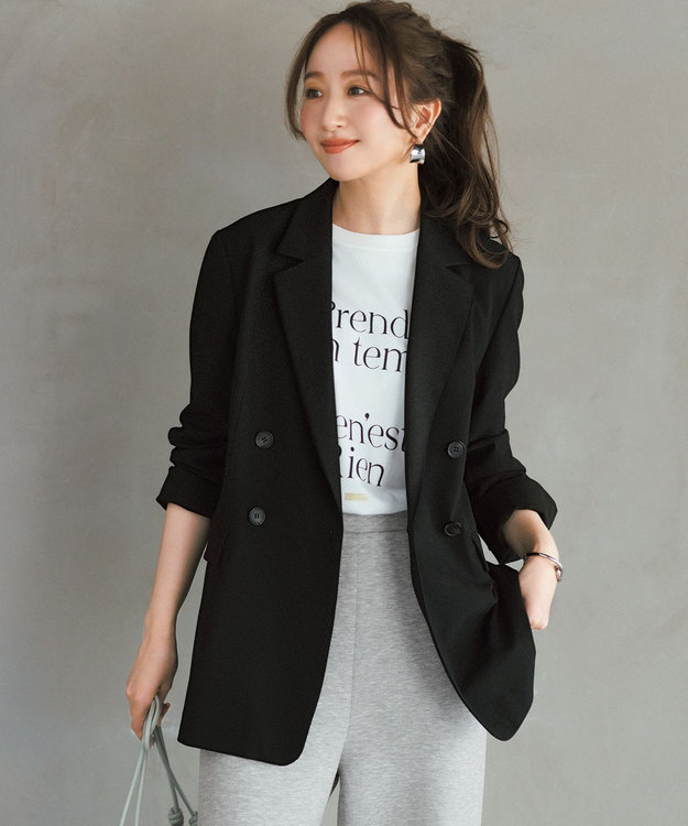 ウールライク ダブルブレスト ジャケット / UNFILO | ファッション通販