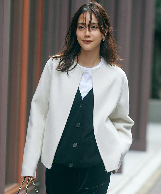 ウールリバー ショート ブルゾン / 23区 | ファッション通販 【公式