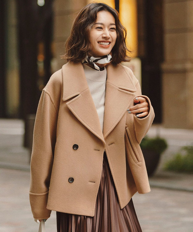 ヘリンボーン ショート ピーコート / 23区 | ファッション通販 【公式