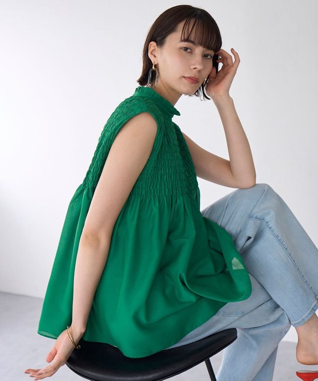 WEB限定】シアーシャーリングブラウス / UNFILO | ファッション通販