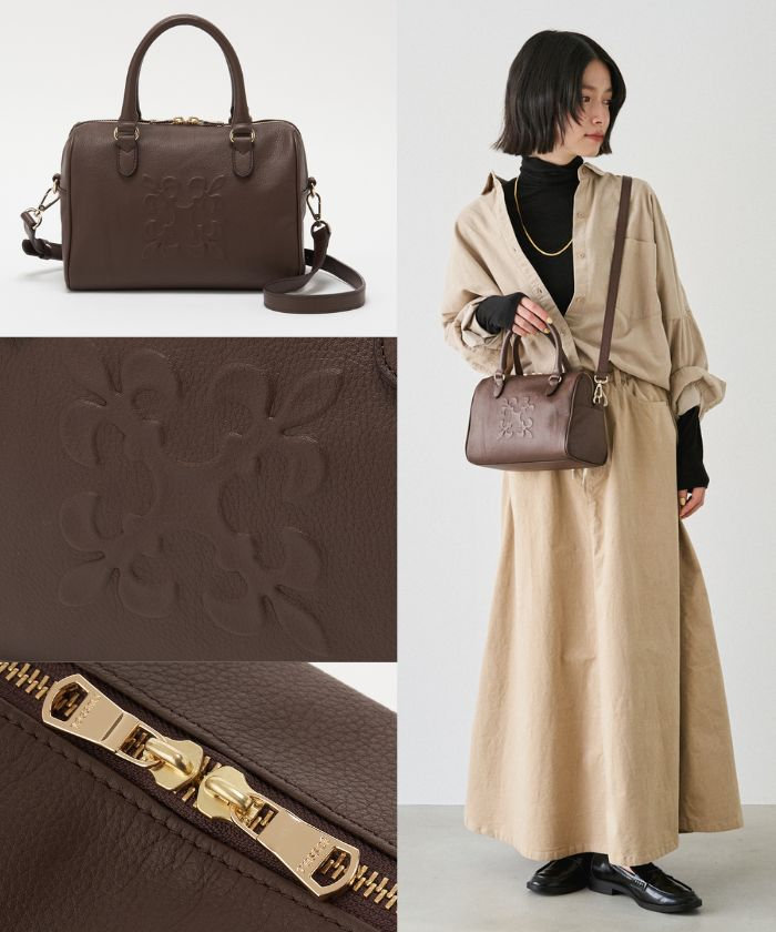 STAFF COORDINATE】レザー2WAYミニボストンバッグ | ONWARD CROSSET