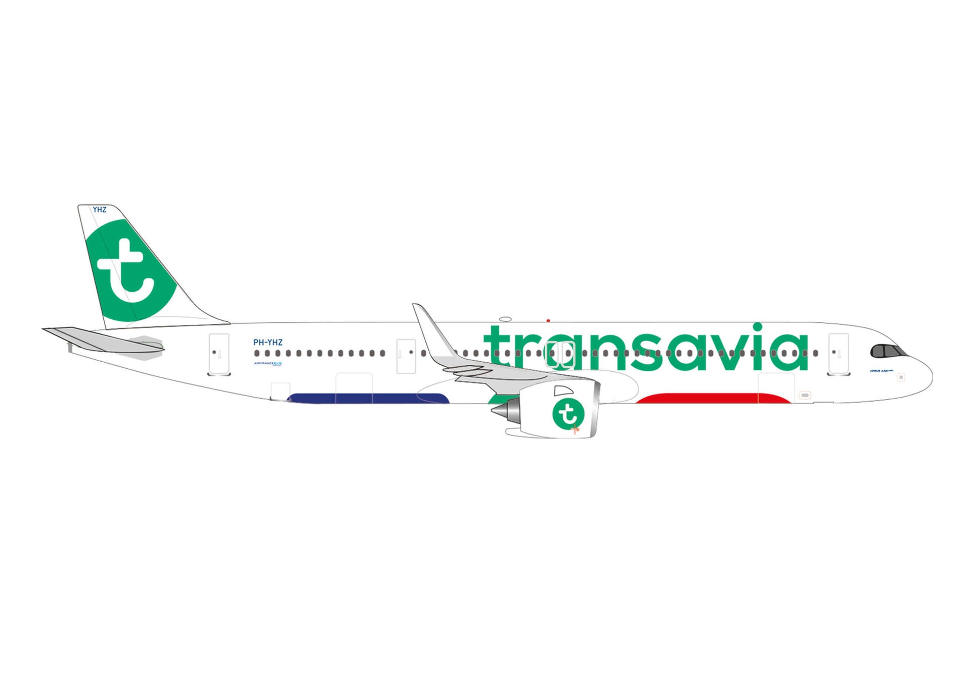 537841 Herpa Transavia Airlines / トランザビア航空 A321neo PH-YHZ