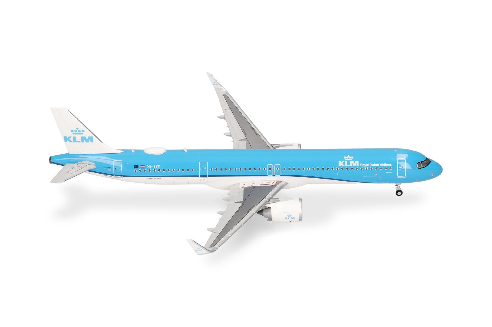 573801 Herpa KLM / KLMオランダ航空 A321neo PH-AXE Landkaartje/Map