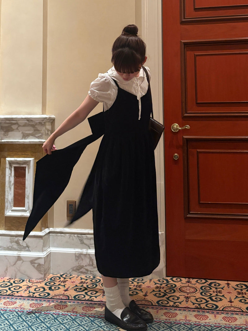 リボンベロアワンピース DPA43237 – CRAMMY