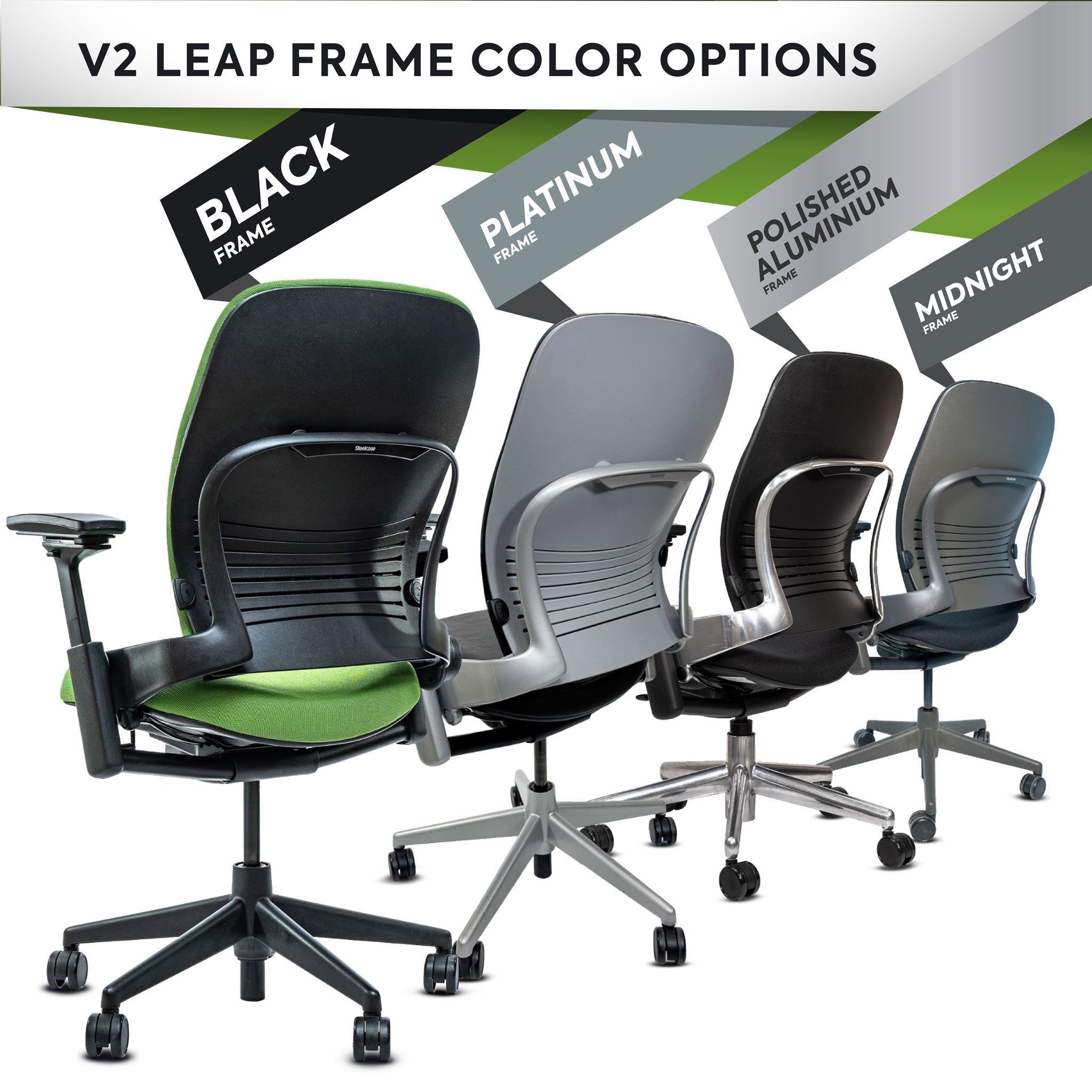 Crandall Remanufactured Steelcase V2 Leap Ergonomic Office Chair