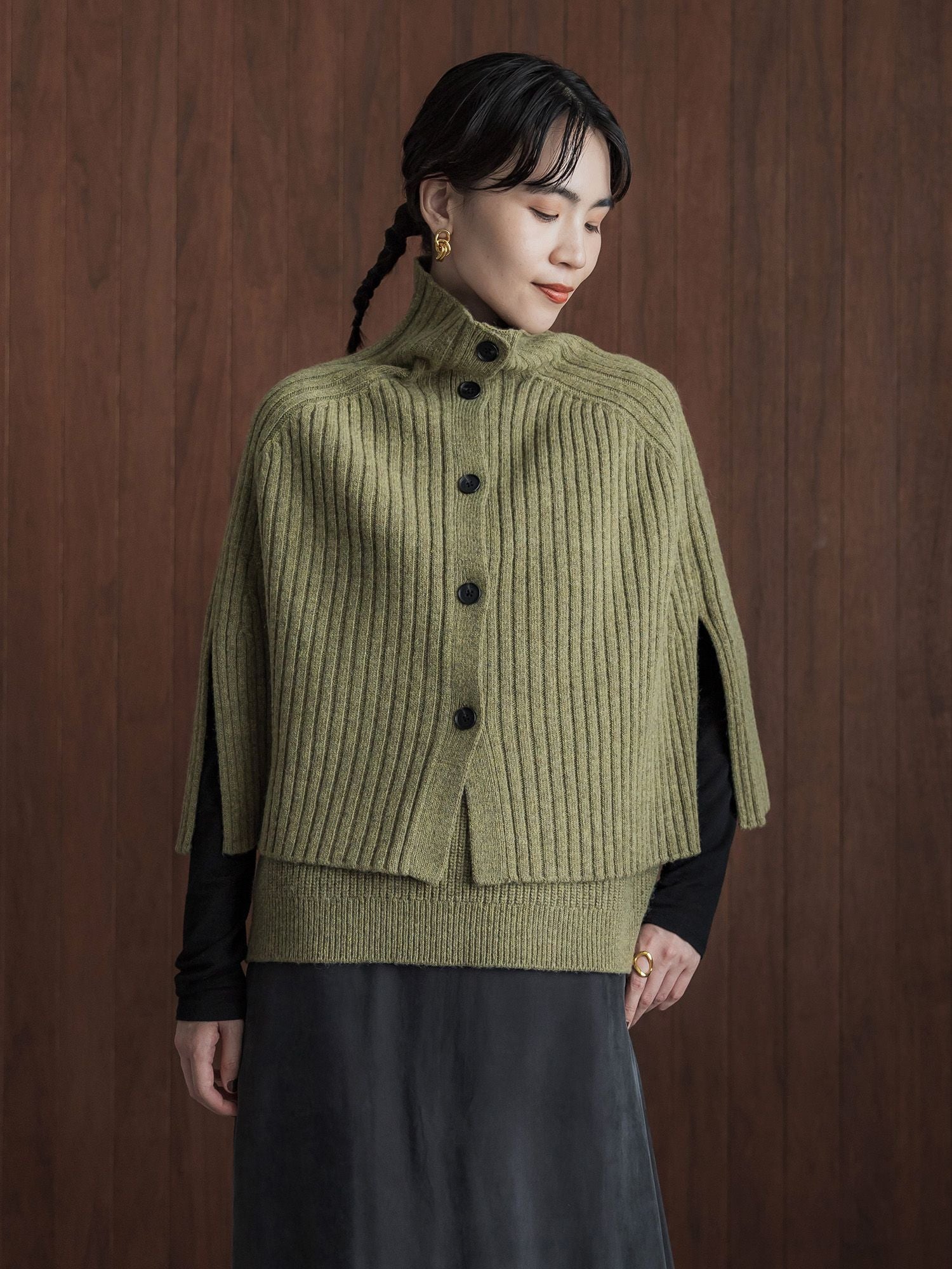 crewre online store / ケープレイヤードVネックベスト