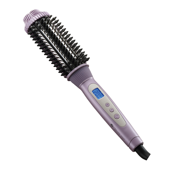 クレイツイオン® ホールドブラシアイロン エルディア（ラベンダー