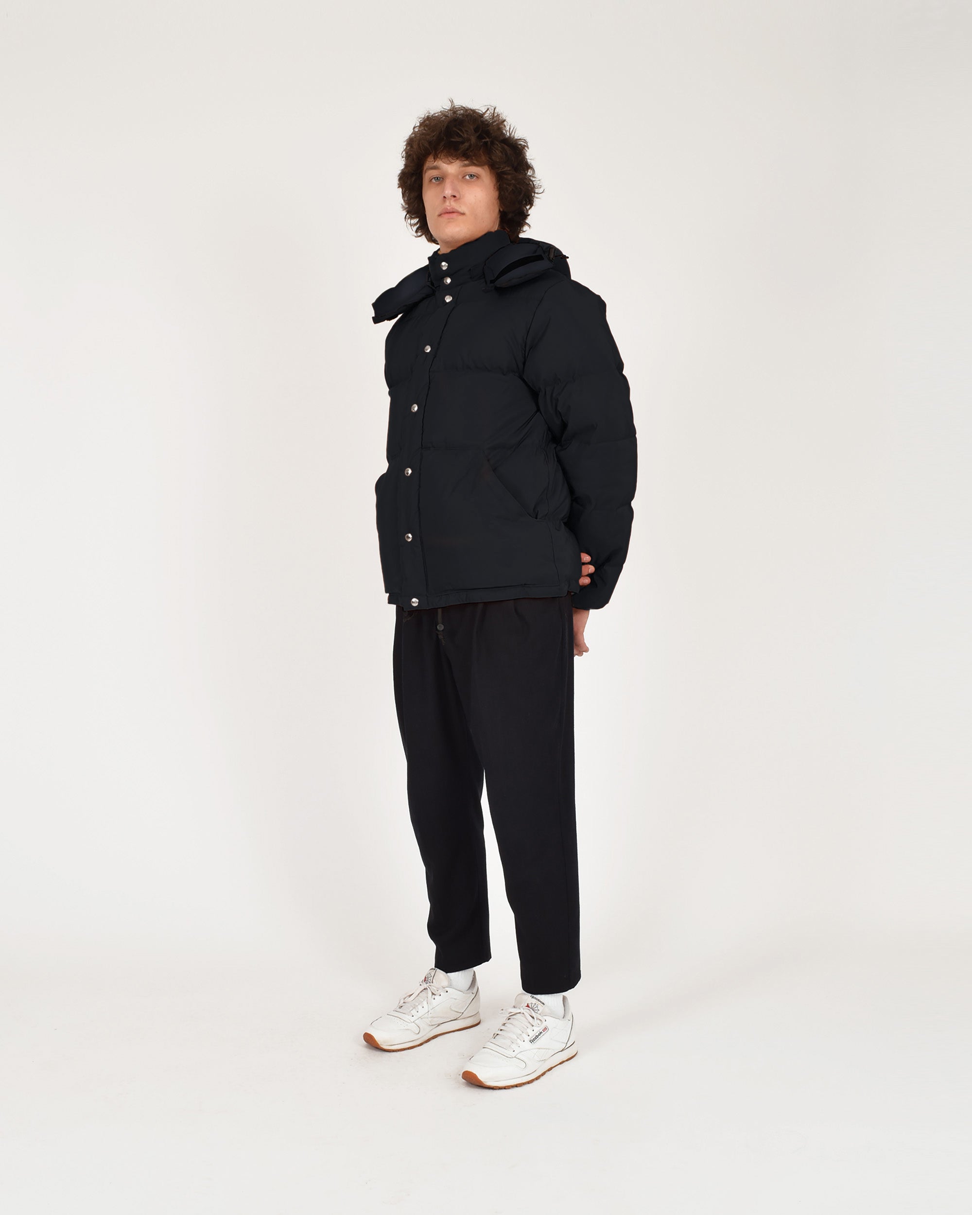 Crescent Down Works Down Sweater | Black