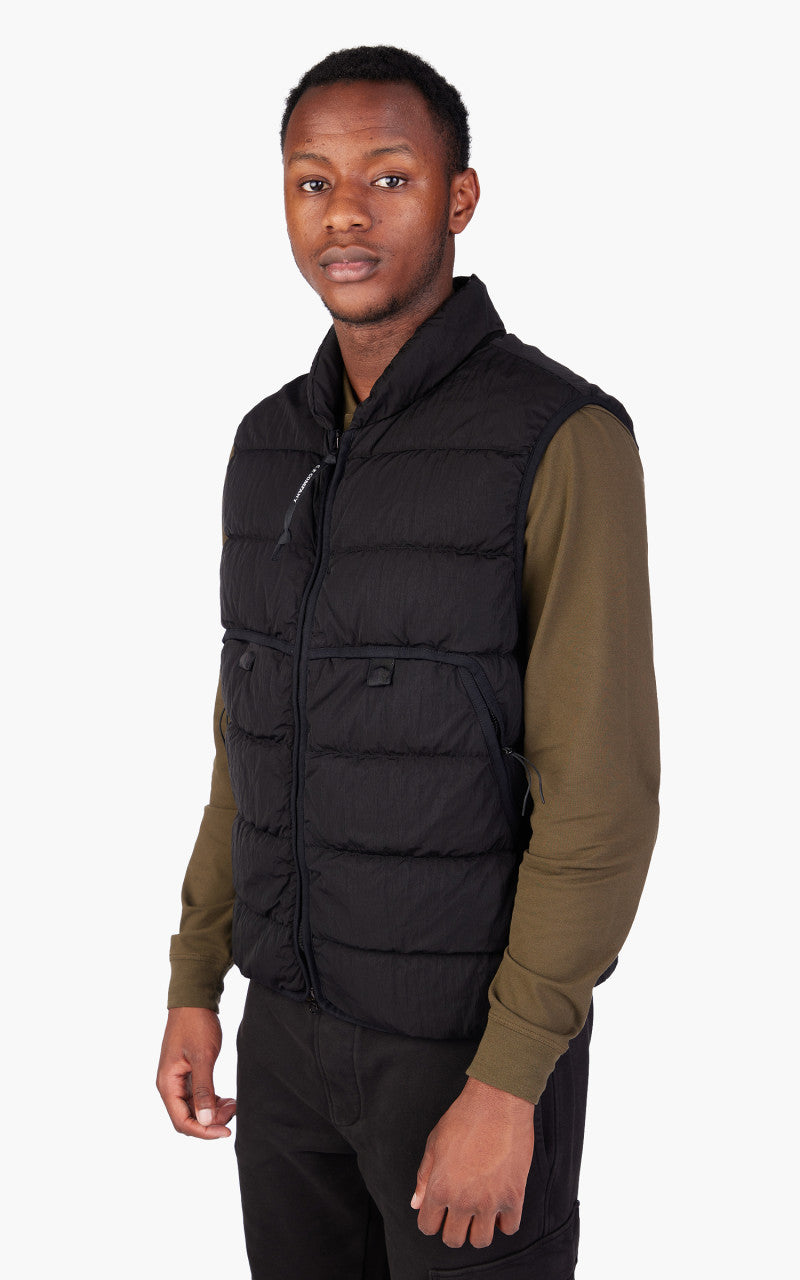 C.P. Company Eco-Chrome R Down Vest Black