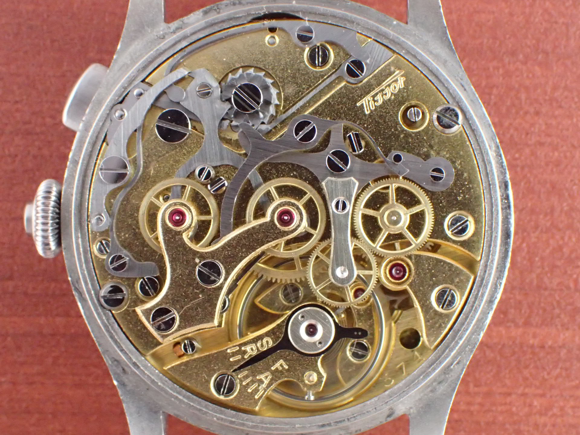 ティソ クロノグラフ キャリバー15TL ポーセリンDL 1930年代 | VINTAGE