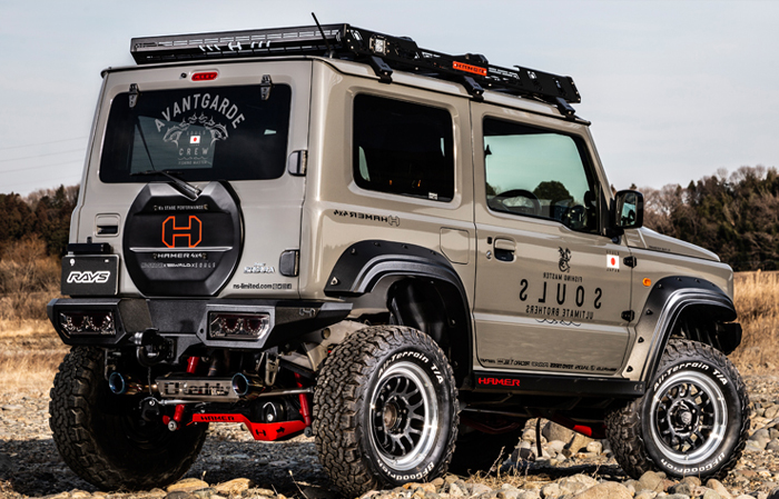 ジムニーノマド JC74専用 レイズ エーラップ-07X(ブラック) 16インチ