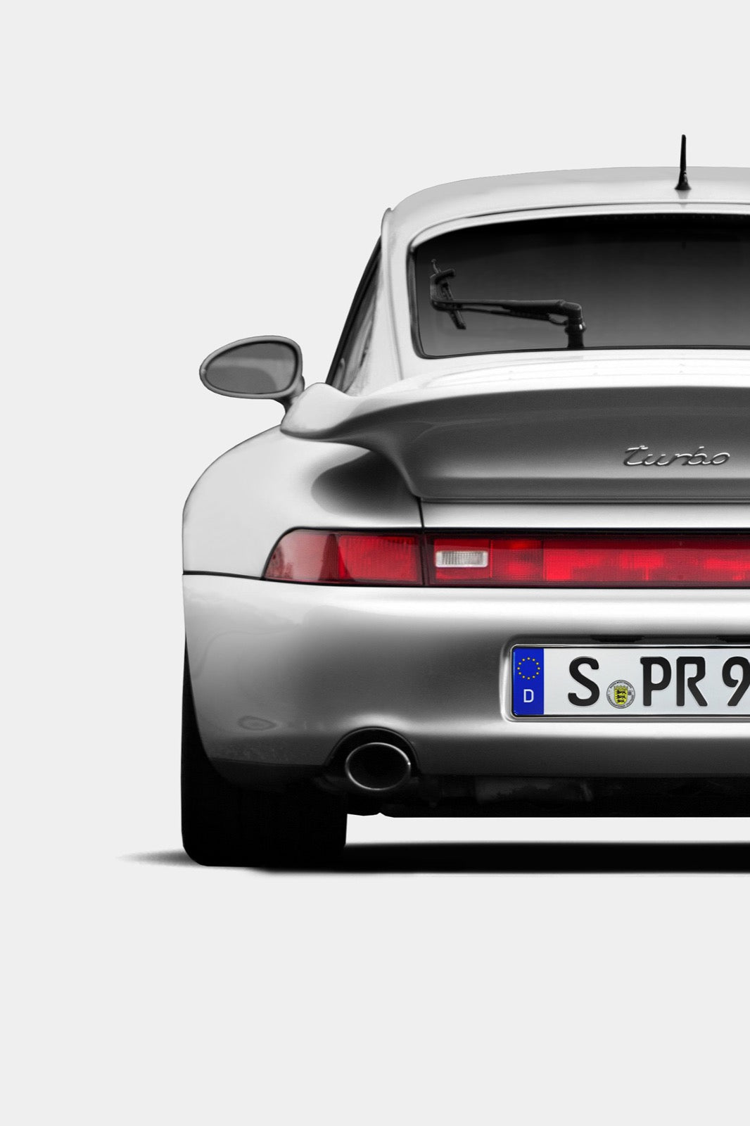 Porsche 993 Turbo Inspired Vintage Styled Wall Art - Kills Bugs Fast