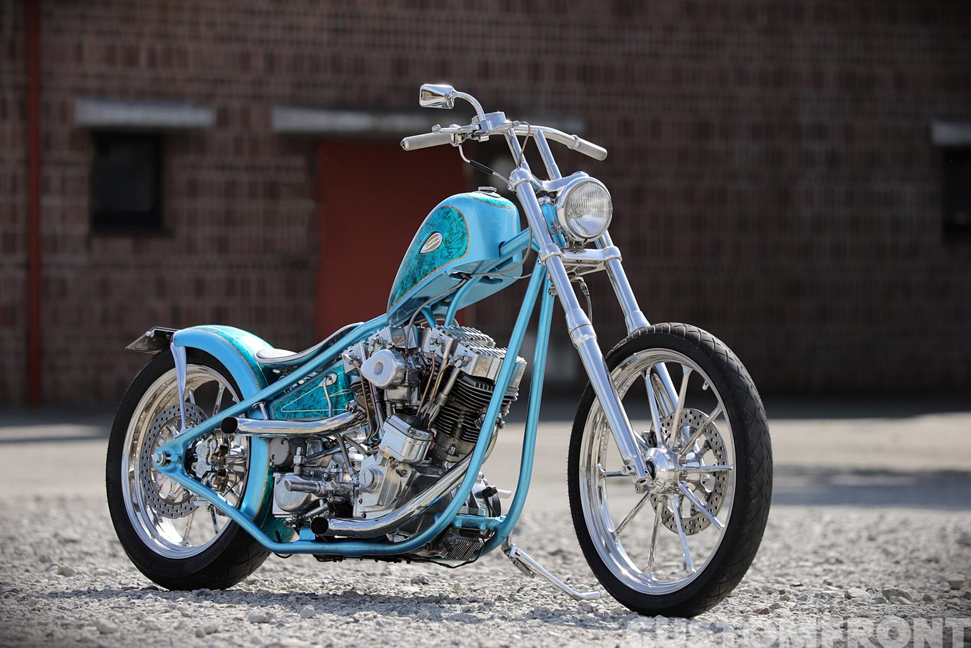 ハーレー ショーカスタムのフリスコスタイル ショベルヘッド・バイク