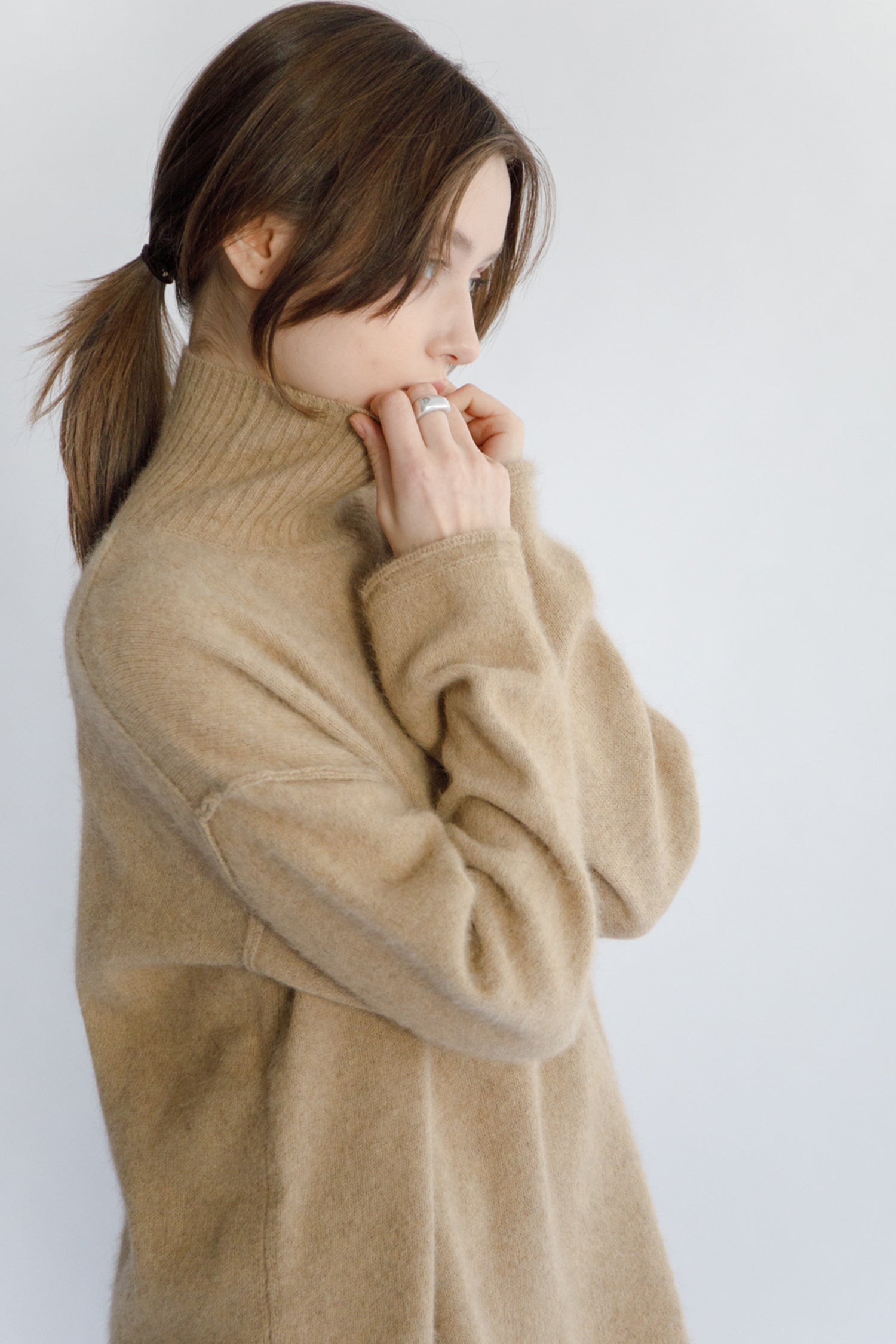 low stock】Raccoon fox turtle neck pullover /CT24109 – C.T.plage