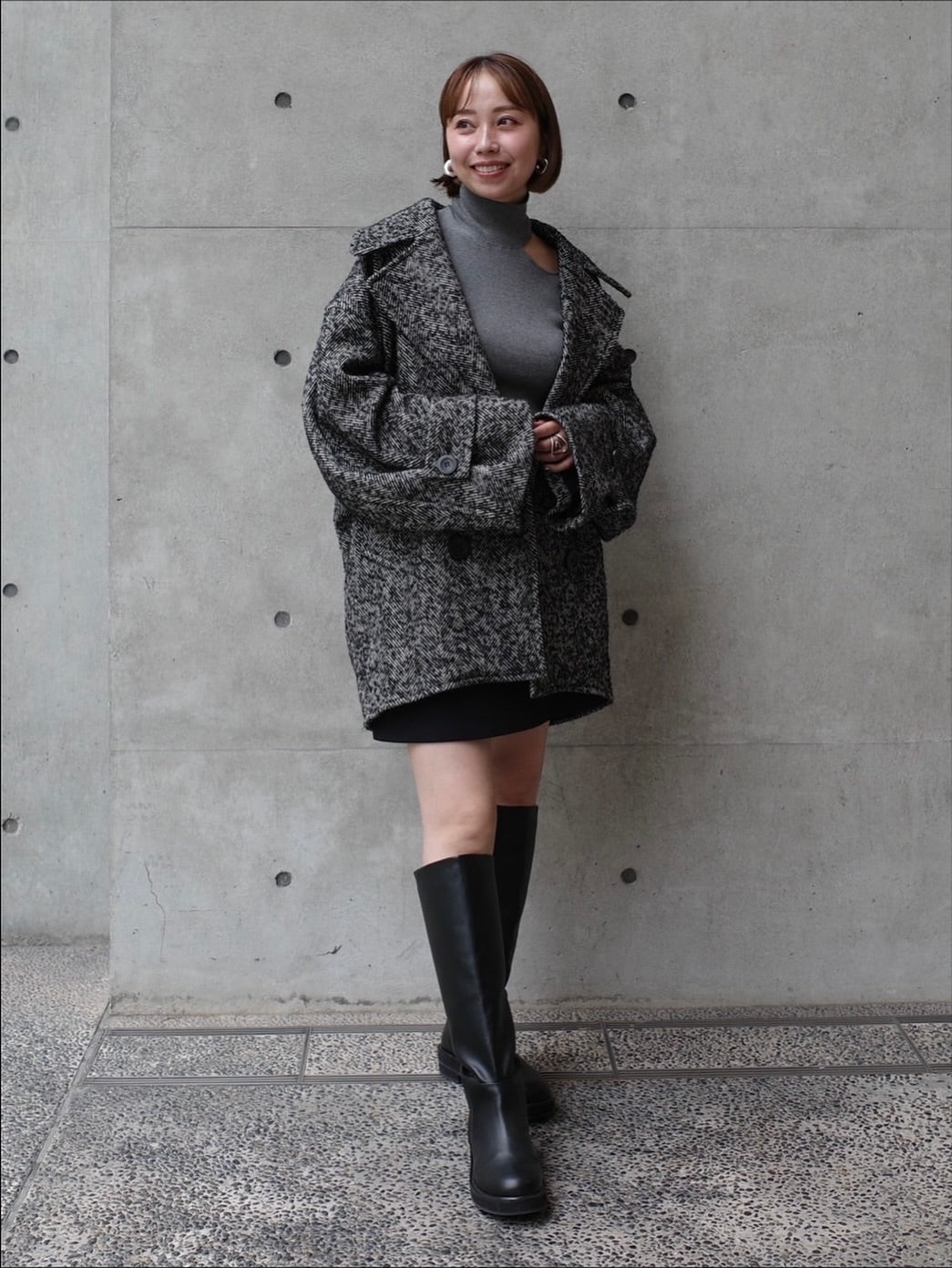 オーバーPコート Emii ツイード｜Cygne(シーニュ) 公式サイト