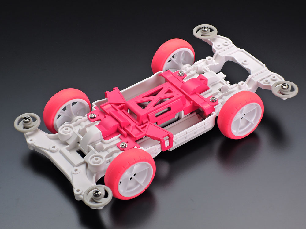 タミヤ ミニ四駆ステーション限定 MSシャーシ 強化ギヤカバー(ピンク