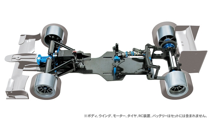 タミヤ 電動RCカーシリーズ 1/10RC F104ver.II PROシャーシキット | タミヤ