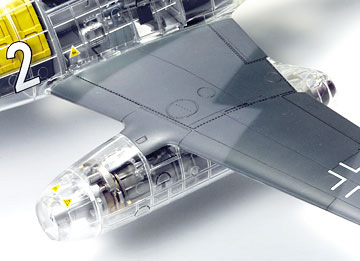 タミヤ 1/48 傑作機シリーズ メッサーシュミット Me262A-1a （クリヤー