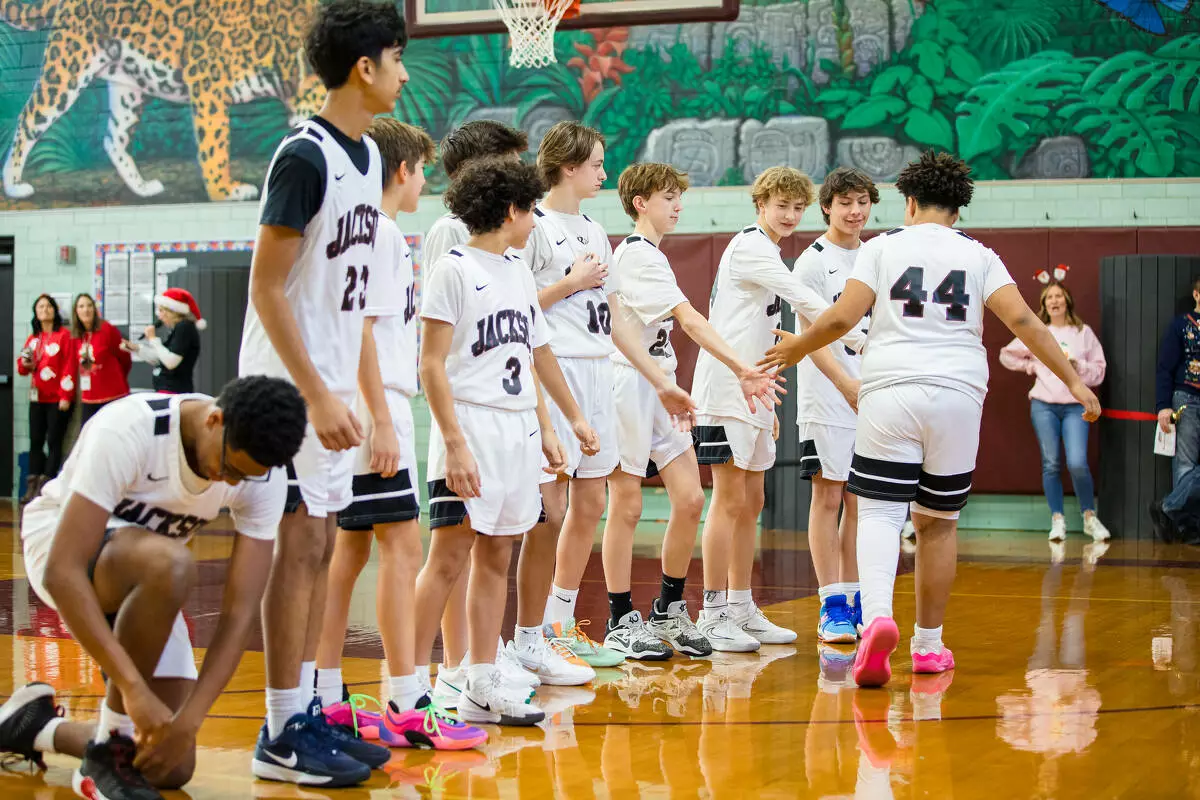 Jaguar Student-Staff basketball game - District 45