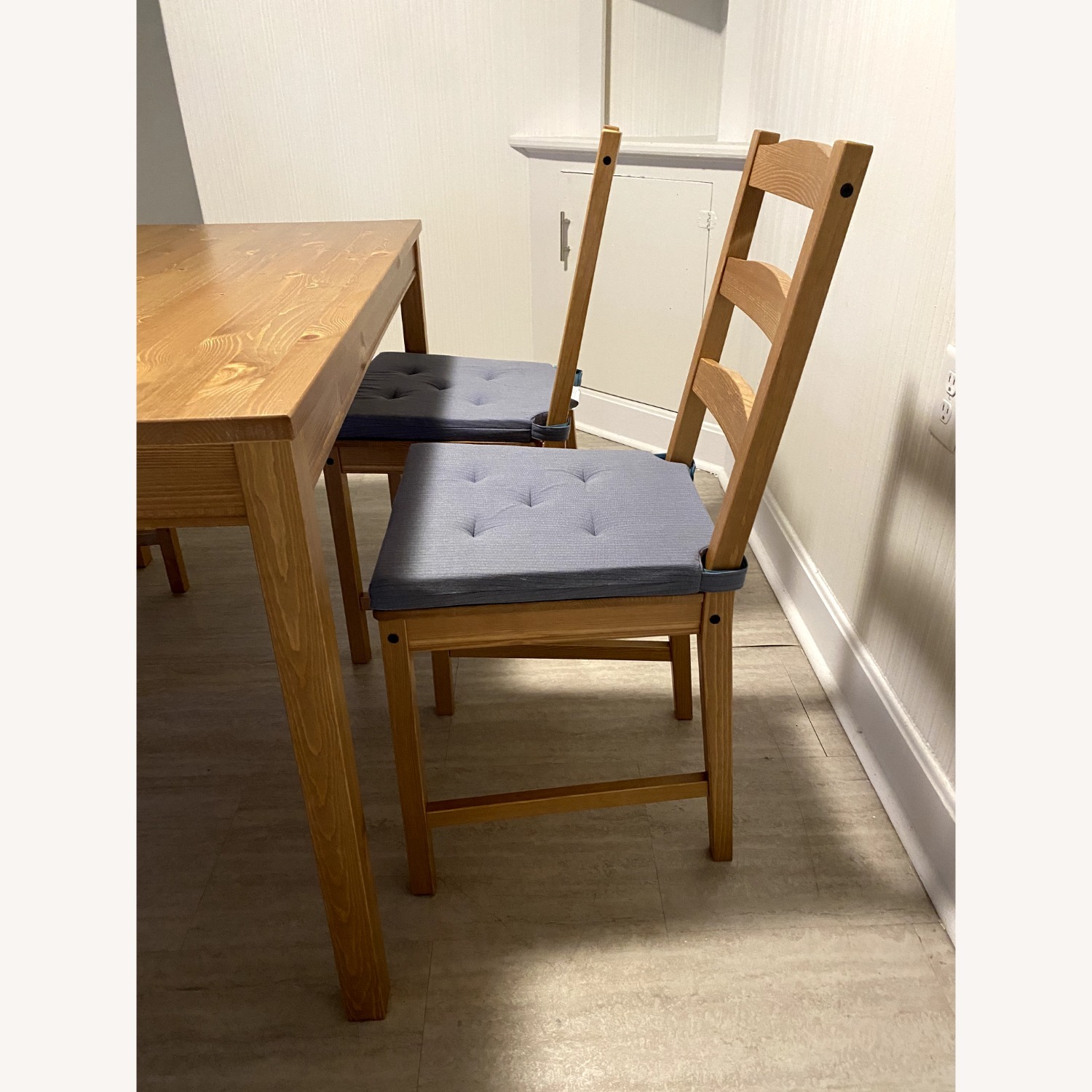 IKEA JOKKMOKK Table and 4 Chairs, with Cushions - AptDeco