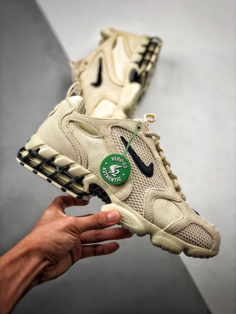Nike Air Zoom x Stussy Spiridon Cage 2 Fossil