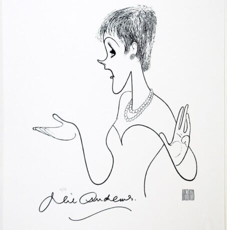 Online benefit auction of limited-edition Hirschfeld prints signed