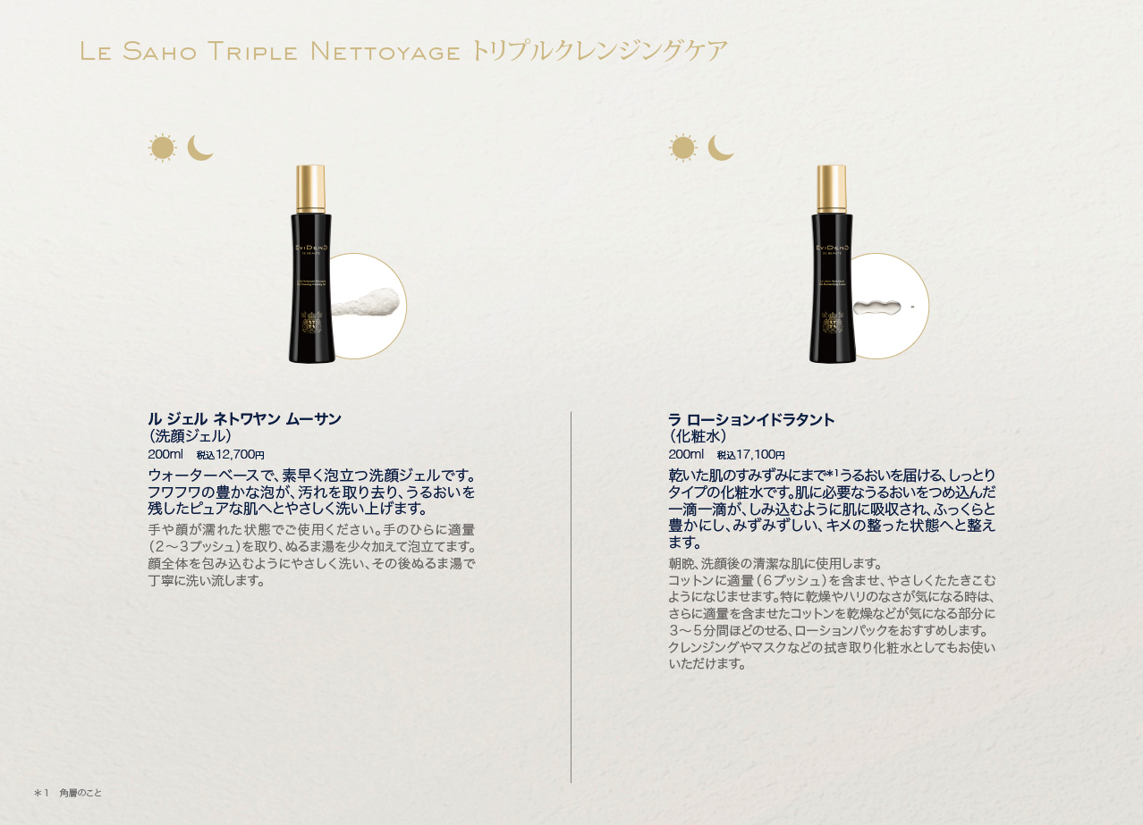 エヴィドンス ドゥ ボーテ パンフレット