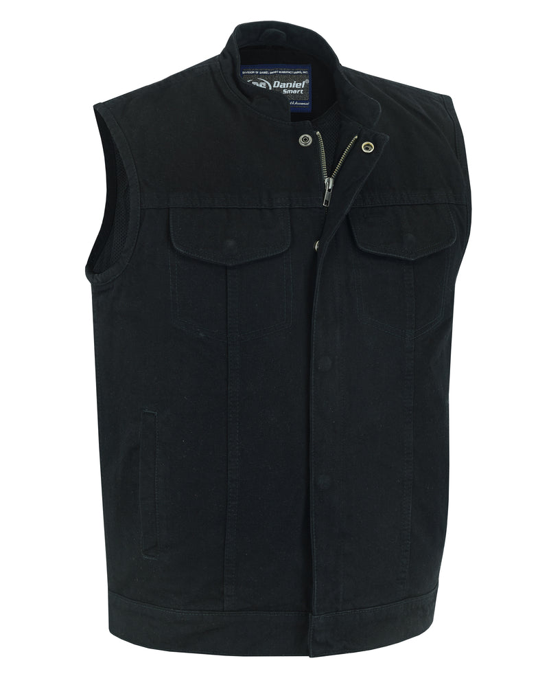 Axel Men's Denim Motorcycle Vest