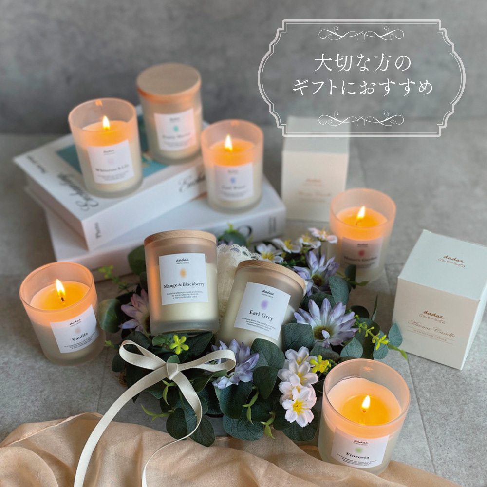アロマキャンドル＜ホワイトローズ＆リリー＞｜dadaz公式サイト