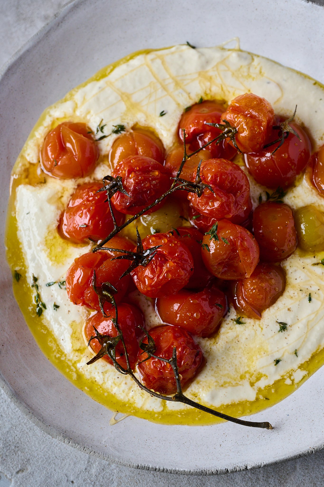 Roasted Tomatoes With Whipped Goat Cheese - Daen's Kitchen