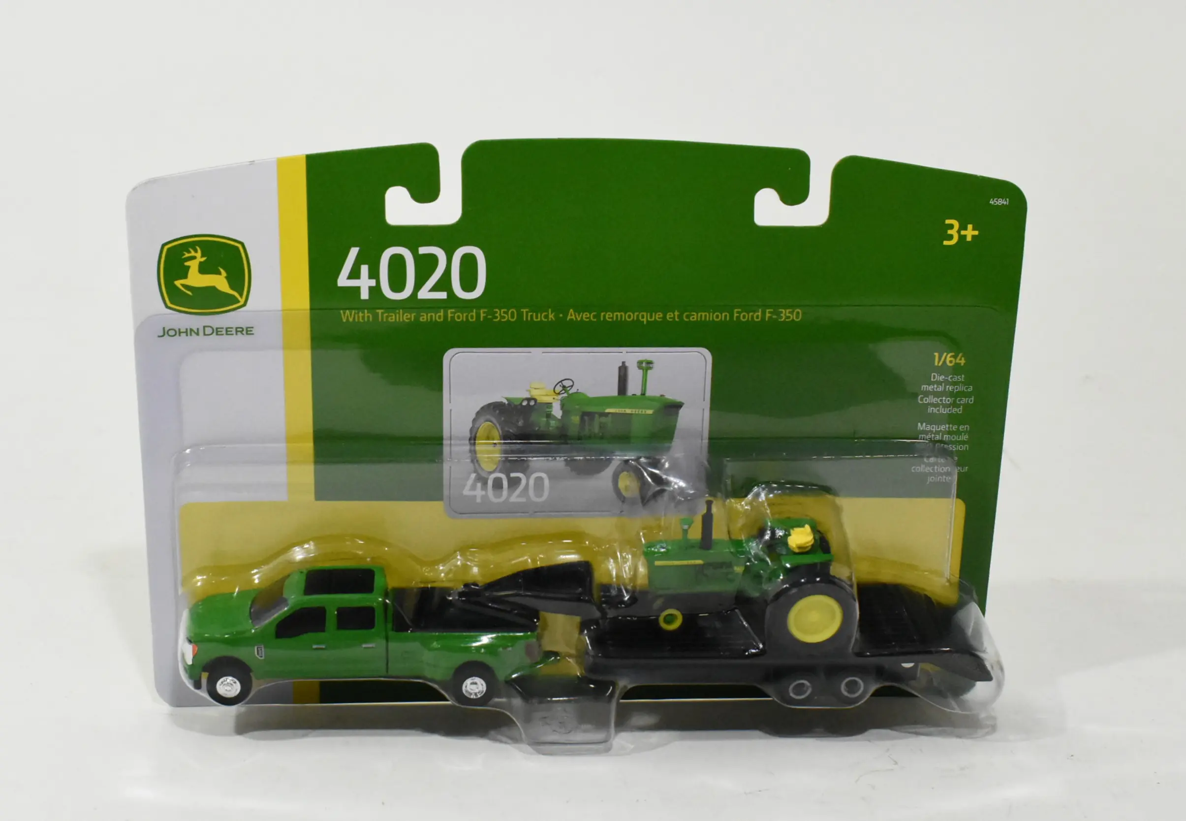 1/64 John Deere Ford F-350 Dually Pickup WIth Gooseneck Trailer