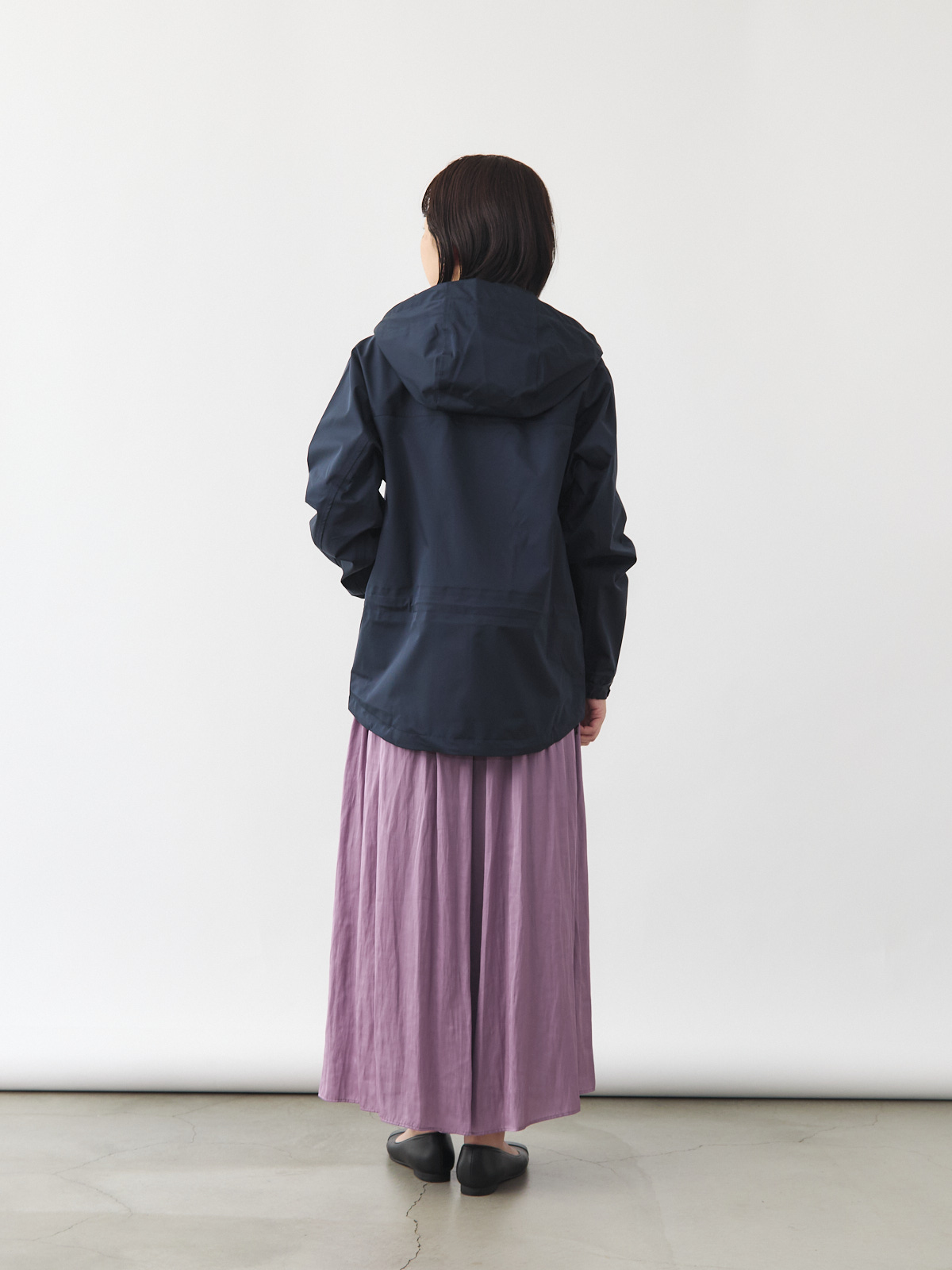 超高密度ナイロンのウォータープルーフマウンテンパーカー/ネイビー